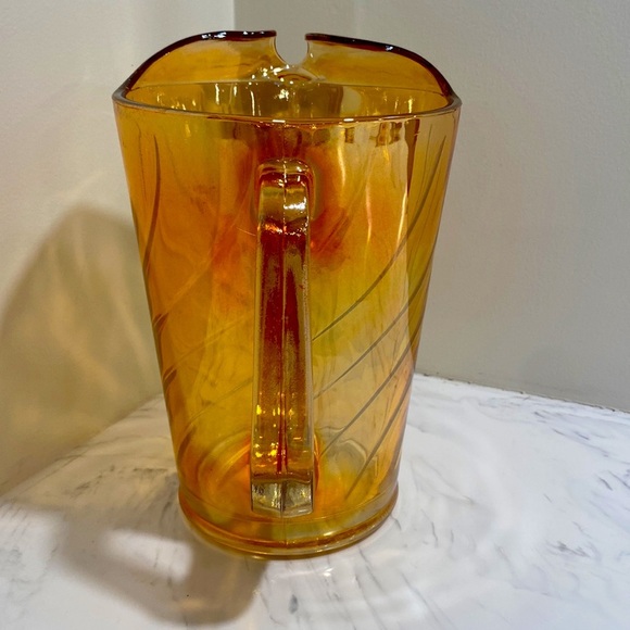 Vintage marigold carnival glass pitcher 
Beautiful condition! - Picture 2 of 5